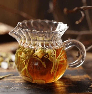 Chrysanthemum tea Honeysuckle Momordica grosvenori Relieve a cough grosvenori wet one's whistle Tea with chronic pharyngitis reduce phlegm clearing away the lung-heat Health tea